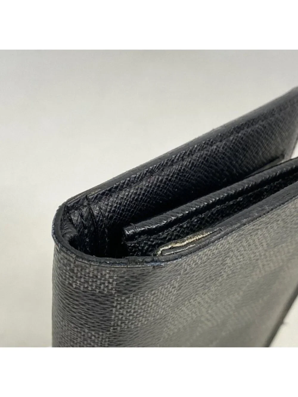 Louis Vuitton Wallet Damier Graphite Portefeuille Brazza Black